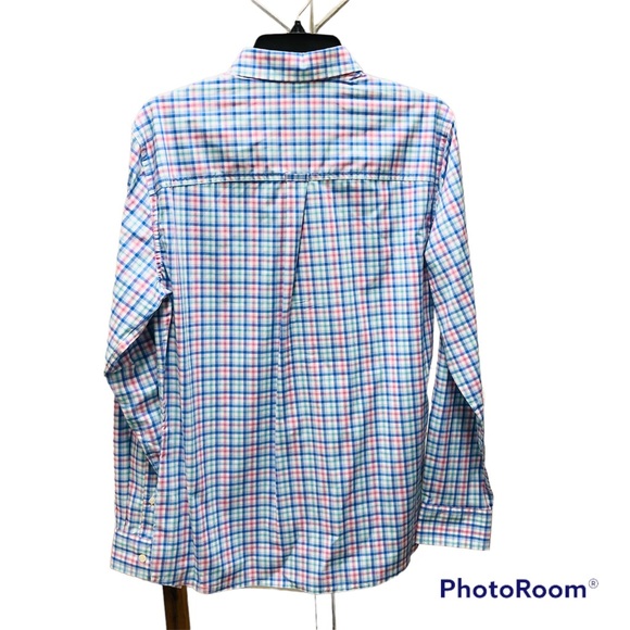 CROFT & BARROW Slim Fit Multicolor Plaid Long Sleeve Casual Dress Shirt Men's Sz - Picture 2 of 4